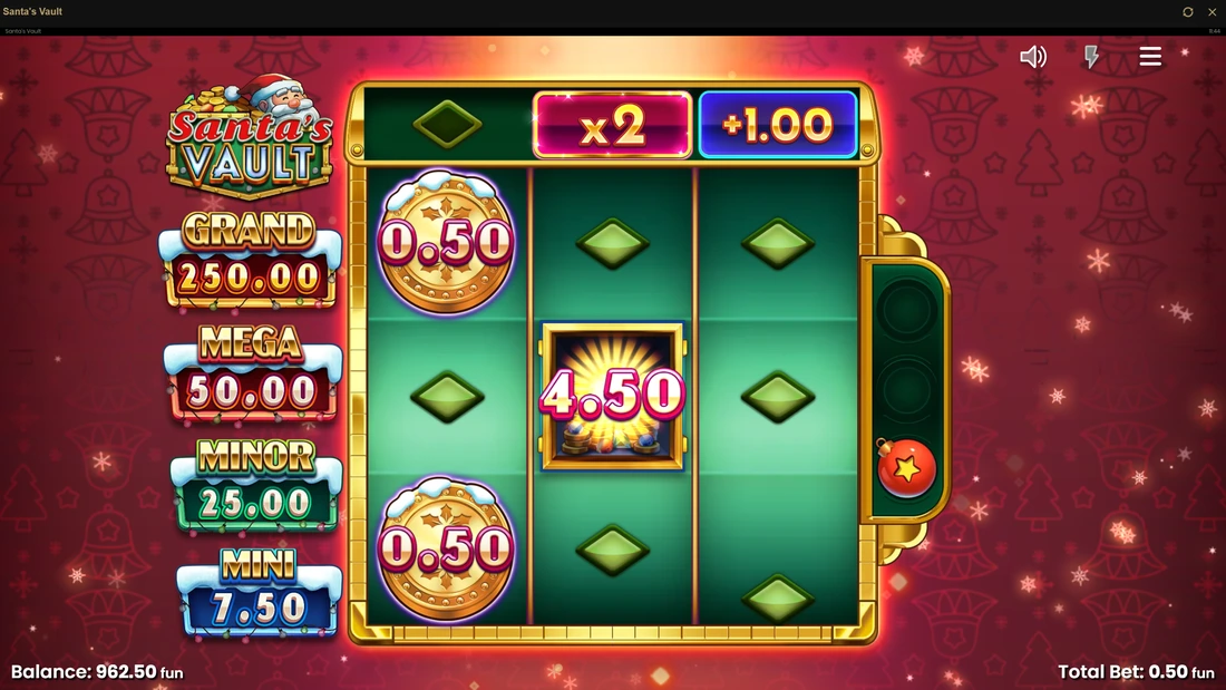 Santa's Vault Bonus Game